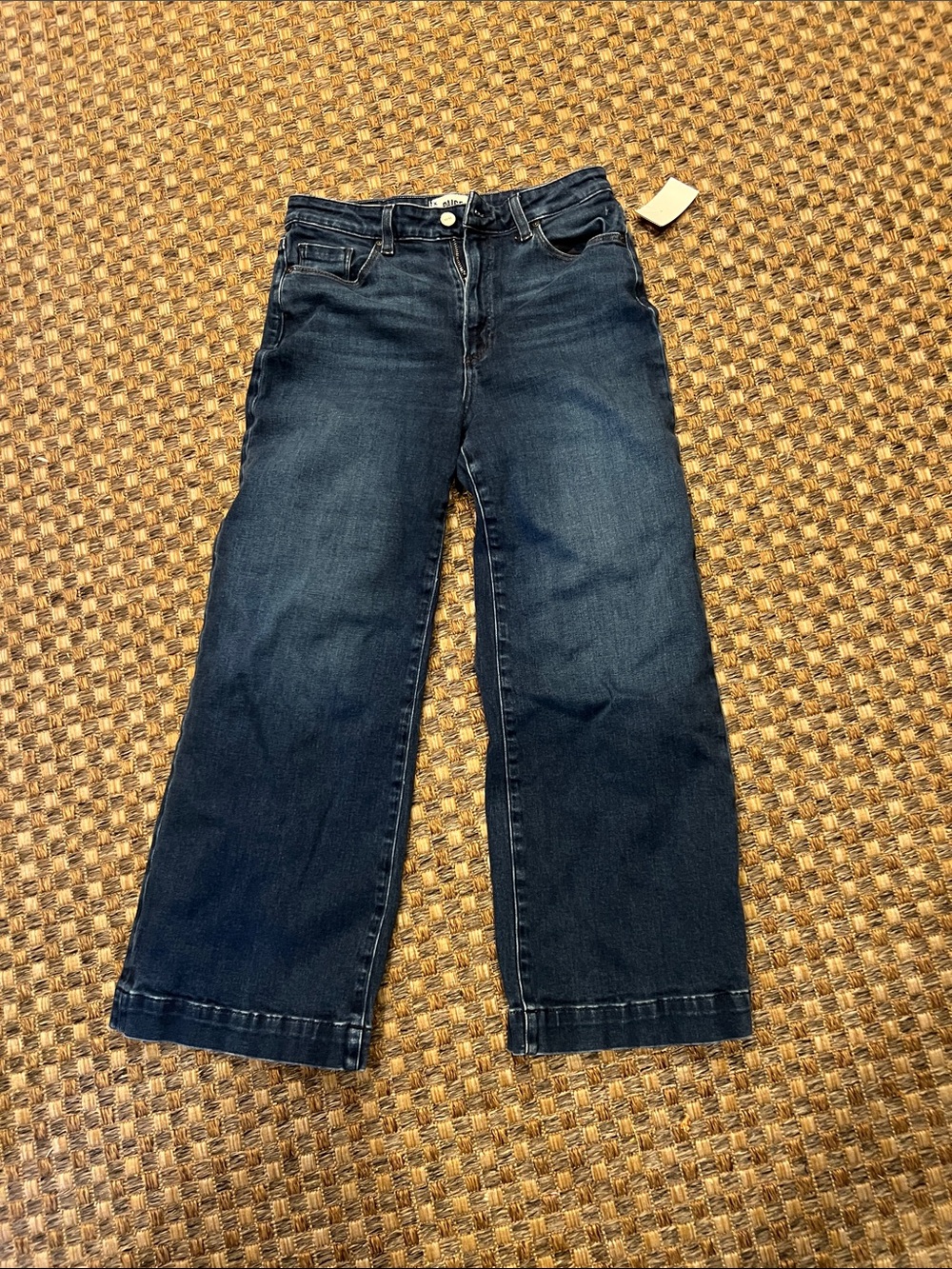 PAIGE Dark Blue Wide-Leg Jeans Anessa 29